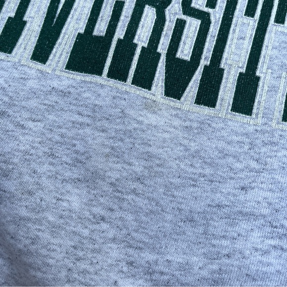 80s 90s Vintage Michigan State University collegiate crewneck sweatshirt Size L - Picture 5 of 13